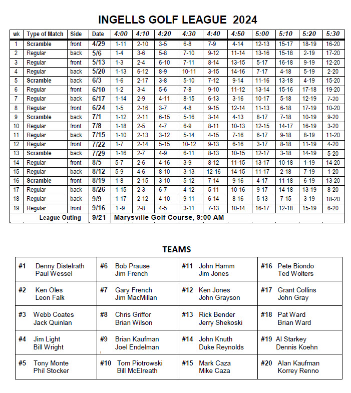 Updated Schedule 17June2024